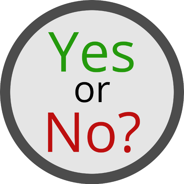 yes or no image
